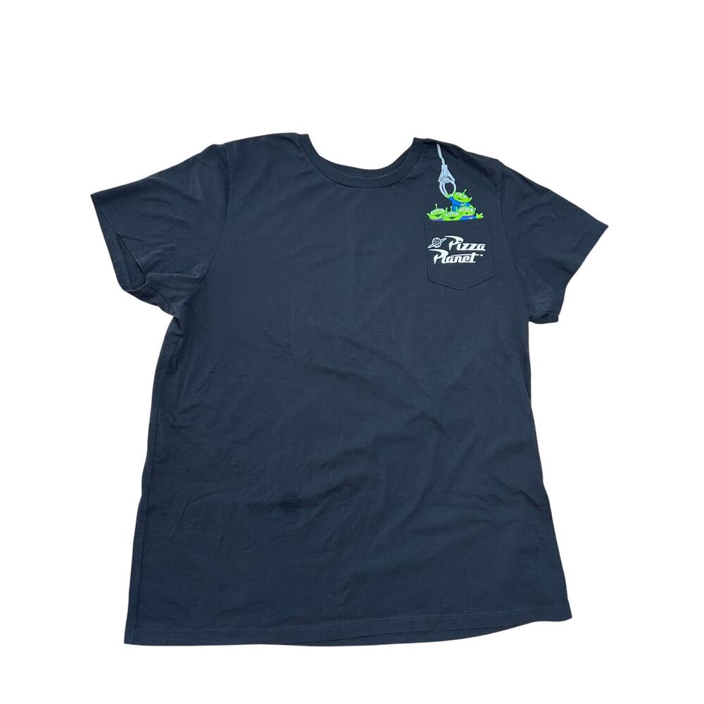 Disney Pixar Toy Story Alien Claw Pizza Planet Men's Black Shirt XL